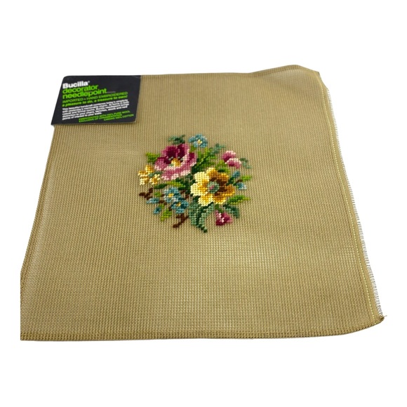 Bucilla Vintage Needlepoint Tapestries Floral Grouping - Picture 4 of 4